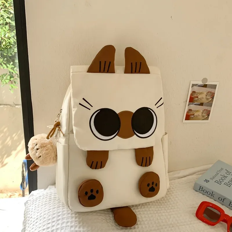 sac à dos kawaii kitty pour étudiants, sac d'école, sac à dos de dessin animé, sac à dos pour ordinateur portable, sac à dos de voyage en plein air pour garçons et filles, cadeaux