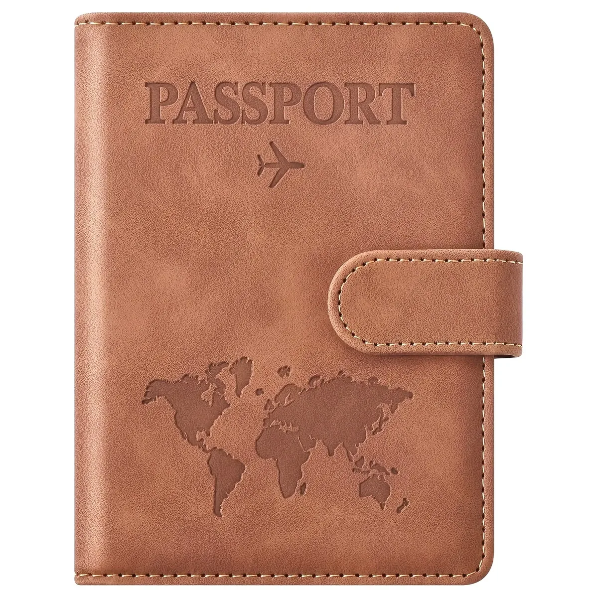 porte-passeport, couverture de passeport avec emplacement pour cartes de crédit et emplacement pour carte d'embarquement, étui portefeuille pour passeport, indispensable pour les voyages