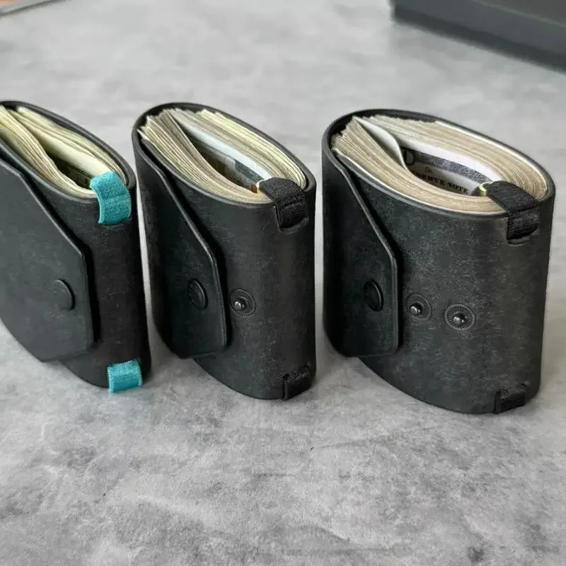 porte-monnaie à accès rapide — portefeuille en cuir pu / porte-billets — clip organisateur, porte-billets, pochette de rangement, portefeuille de poche ▪