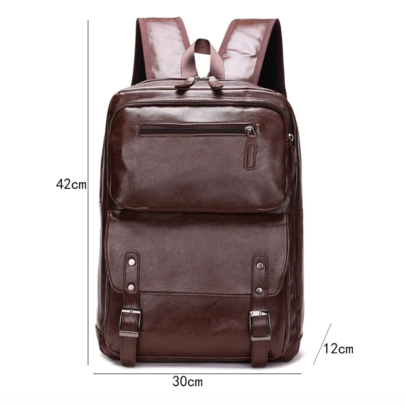 mode hommes sac à dos en cuir pu sac à dos sacs à dos pour ordinateur portable homme sac à dos décontracté affaires homme sac en cuir texture sacs de voyage
