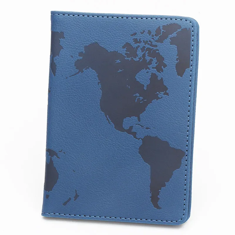 étuis de passeport rétro en cuir pu, étiquettes de bagage, organiseur de voyage, porte-cartes d'identité