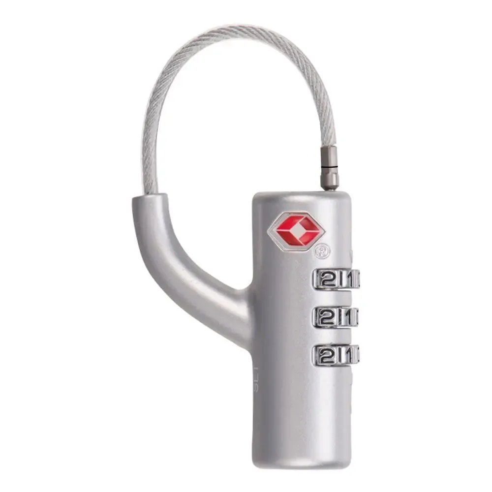cadenas code douanier serrure tsa métallique noir argent sécurité voyage valise sac porte documents