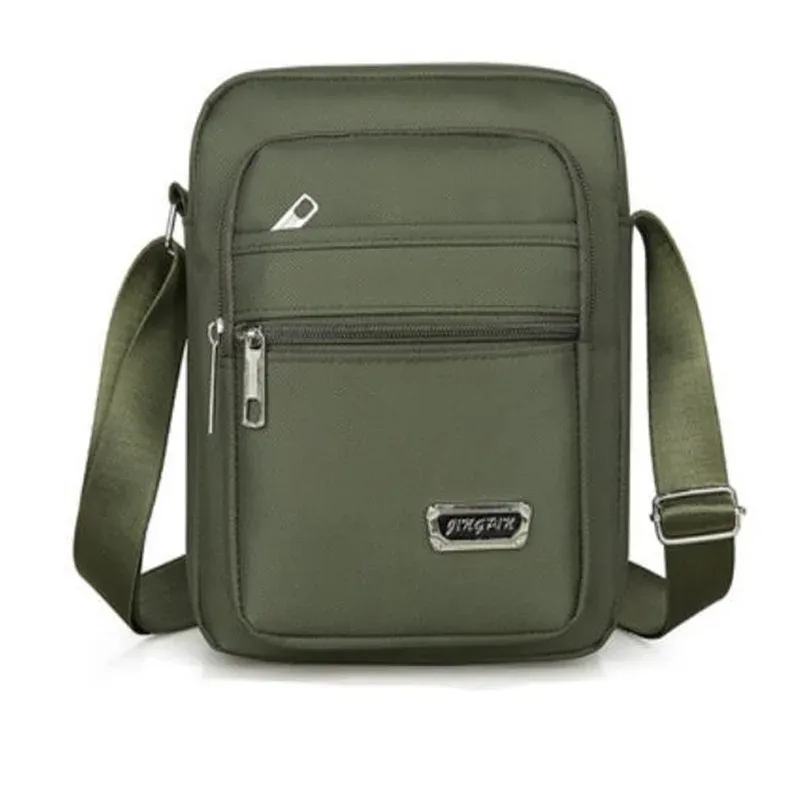 2025 hommes sac à bandoulière en nylon sac de messager décontracté en nylon poche à glissière sac à main mode fourre-tout voyage mâle sacs à bandoulière nouveau