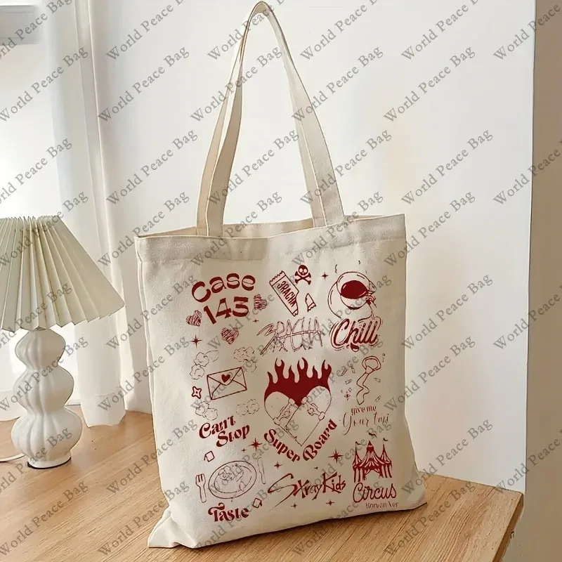 sac voyage toile beige motifs rouges 145 chill super board décoration vintage usage voyage