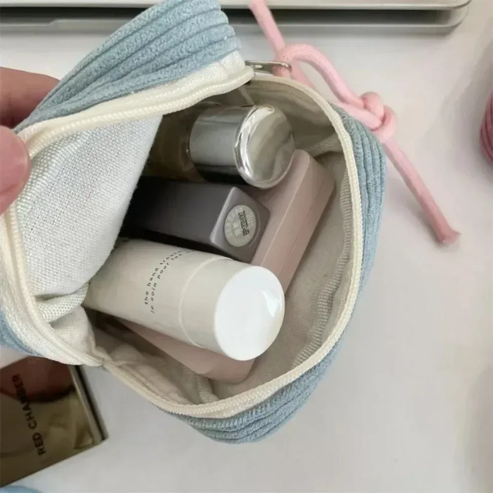 porte-monnaie pour femmes avec fermeture éclair, grande capacité, sac à cosmétiques, serviettes hygiéniques, écouteurs, pochette à rouge à lèvres, petite trousse de maquillage carrée