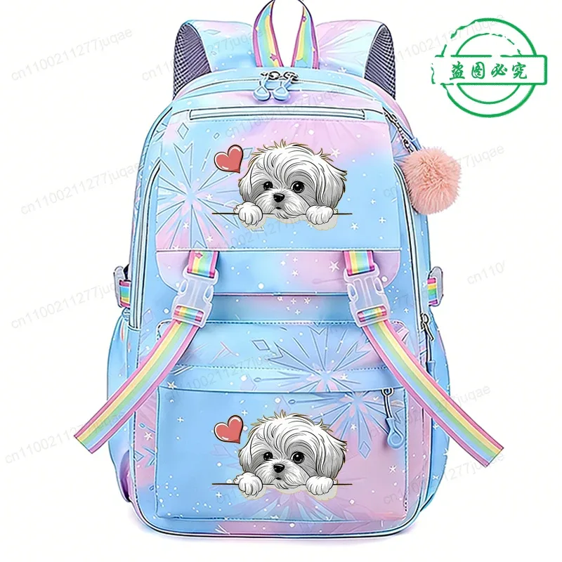 sac à dos amusant pour enfants, motif chien anime, pour filles et garçons, sacs d'école décontractés, sac à dos de voyage, cadeau