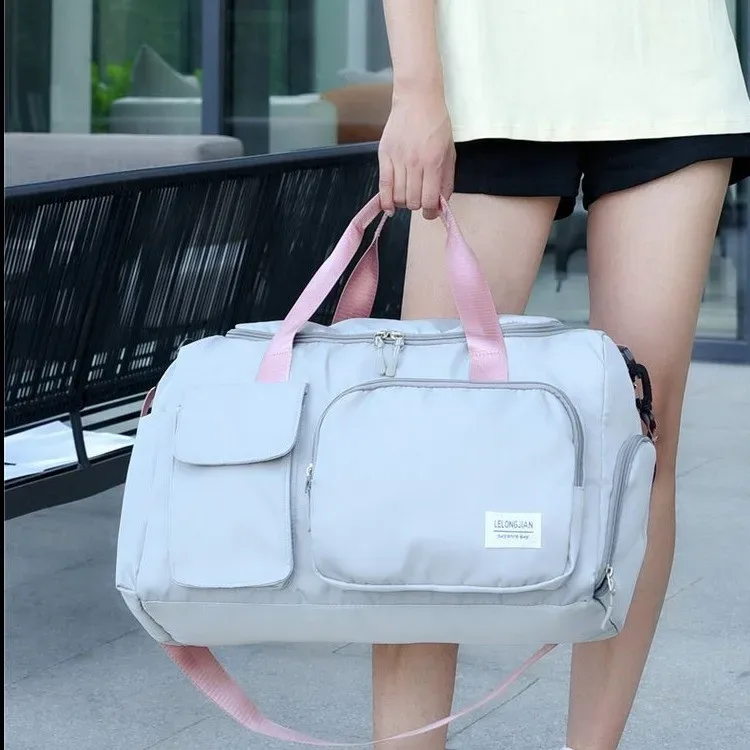 sac de voyage pour femmes, sac à bandoulière, grand sac multifonctionnel pour filles, sac de rangement de sport de grande capacité, nouvelle collection