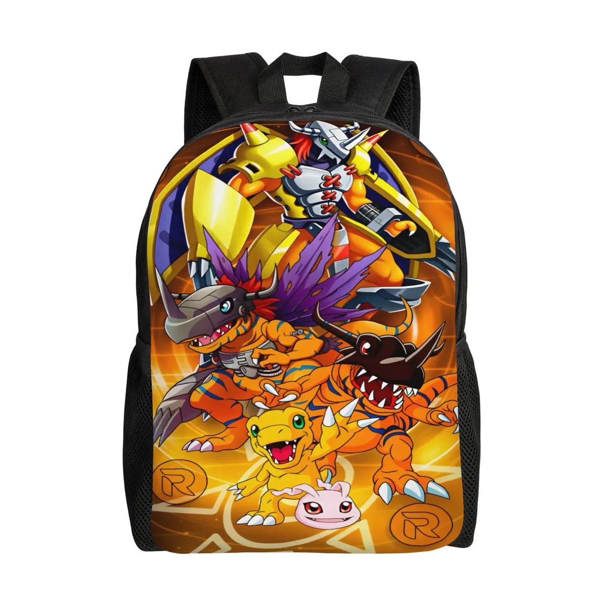 sac à dos digimon, sacs à dos de trekking pour garçons et filles, grands sacs personnalisés pour le lycée, joli sac à dos