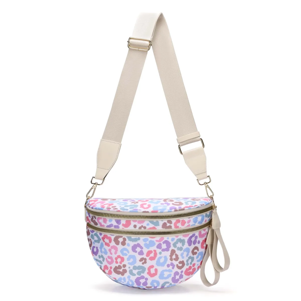 doyogi noir et blanc à carreaux spacieux bum sac sacs à bandoulière pour femmes en nylon essentiels de voyage sac de maman sac à couches pour maman