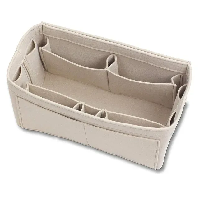 hhyukimi marque maquillage organisateur feutre insérer sac pour sac à main voyage intérieur sac à main portable sacs à cosmétiques adapté diverses marques sacs