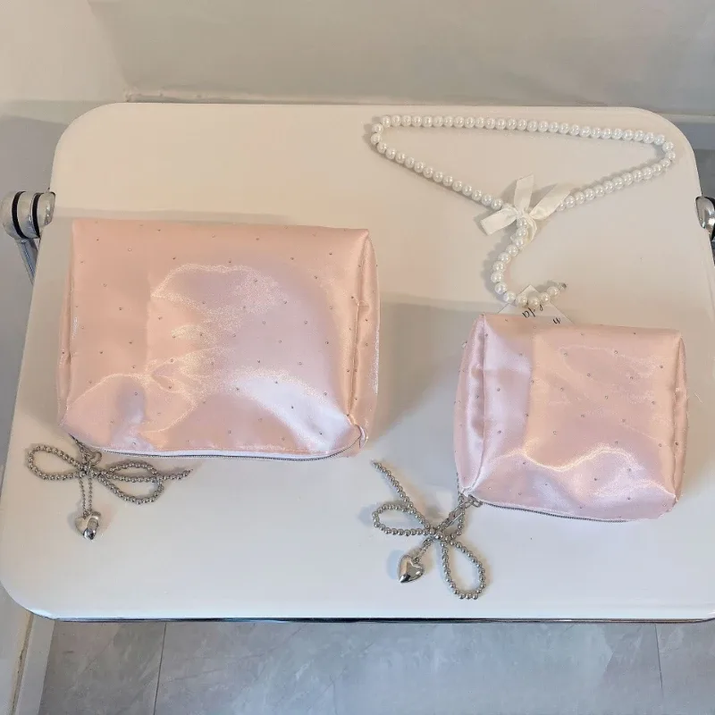 nouvelle mode femmes petit sac de maquillage organisateur de voyage sac à main cosmétique pochette filles mignon carré fermeture éclair portefeuille sacs