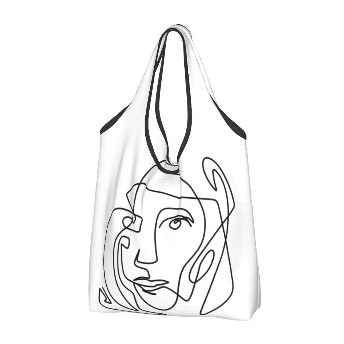 personnalisé drôle espagne pablo picasso guernica shopping sac fourre-tout portable épicerie shopper sac à bandoulière