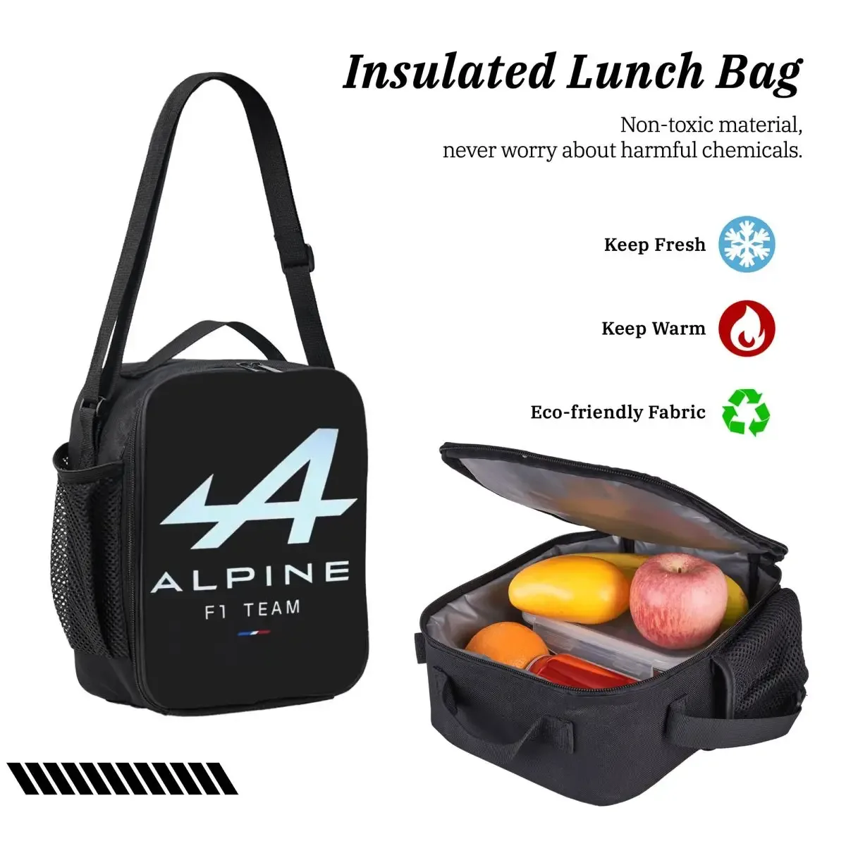 alpine team – sac à dos pour étudiants, garçons et filles, cartable d'école, sacs à bandoulière pour ordinateur, sac à déjeuner isolé 3ps, trousse à crayons