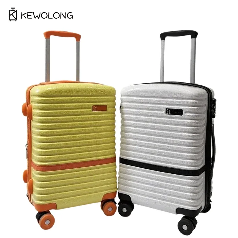 nouvelle valise spinner aux couleurs vives 20/25/29 pouces, bagage rigide grande capacité avec serrure tsa et 4 roues silencieuses