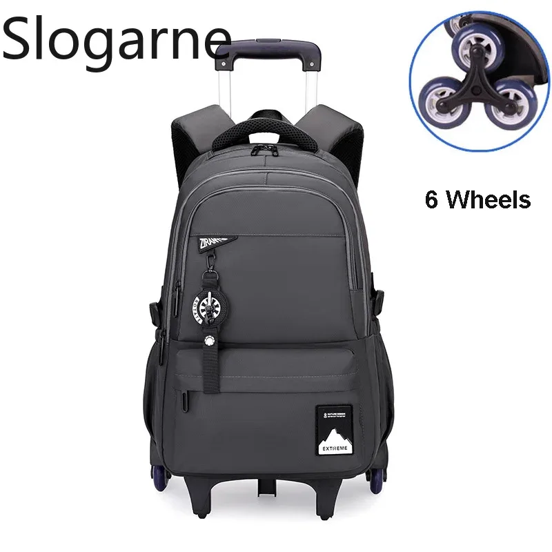 sac à roulettes pour étudiants, sacs à roulettes pour garçons, sacs à dos de voyage pour hommes avec roulettes, sac à bagages imperméable de grande capacité
