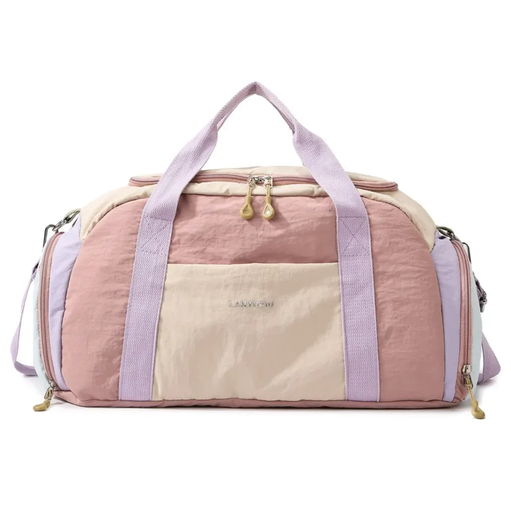 sac de sport pour femme avec séparation sec/humide, grande capacité, sac de voyage, sac à main, sac bandoulière