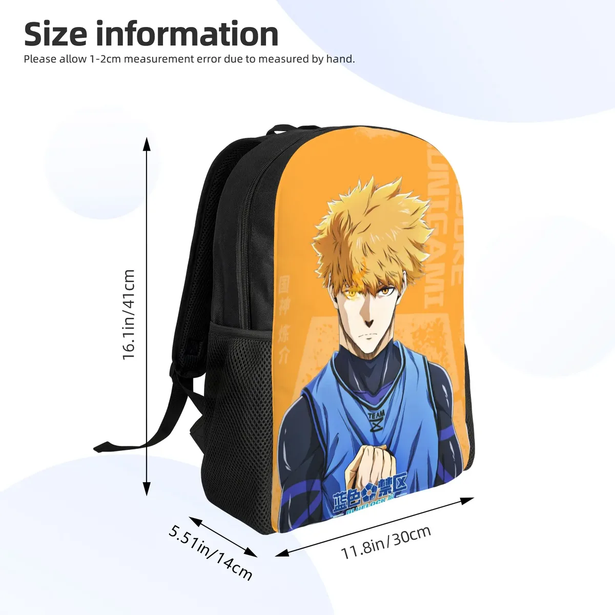 sac à dos tendance pour femmes, sac d'école pour enfants, sac à dos pour ordinateur portable, sac à bandoulière de voyage pour enfants, anime blue locks