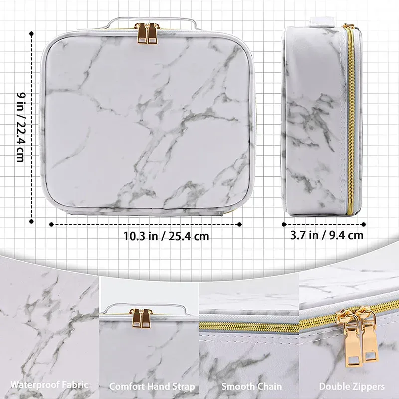 trousse de maquillage portable, boîte professionnelle, sac de rangement de maquillage, sac à cosmétiques étanche pour femmes pour voyage