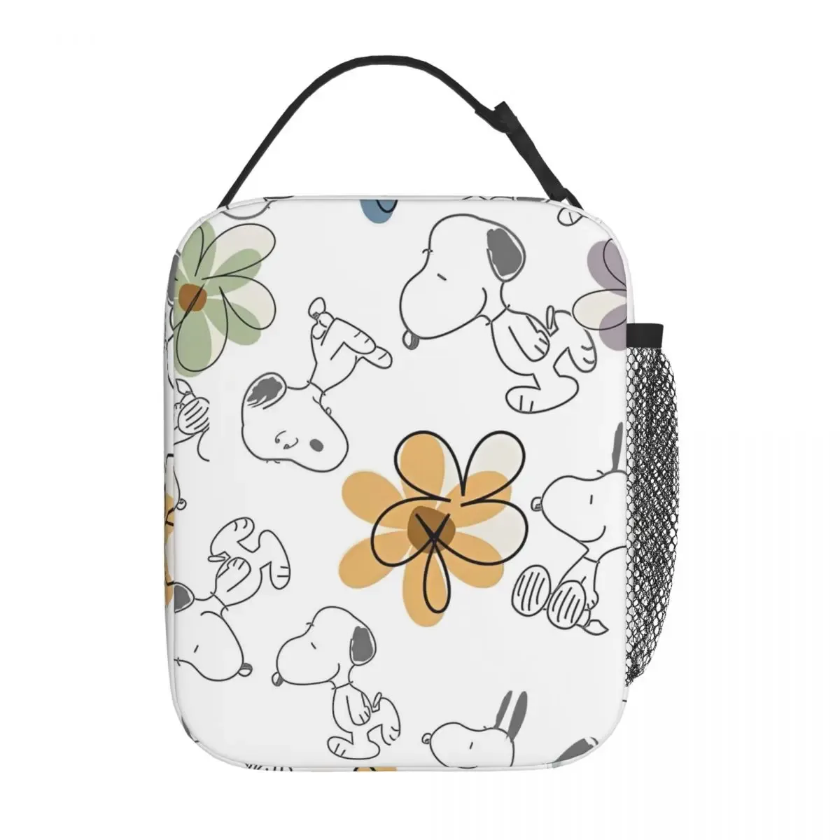 s-dog-snoopies cartoon merch sac isotherme pour le déjeuner, sac isotherme pour le travail, sac de rangement pour aliments, boîtes à déjeuner thermiques portables