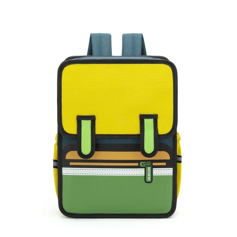 sac à dos oxford gril pour étudiants, sac à dos 3d de style diabétique, dessin animé anime et bande dessinée, sac à dos pour filles et garçons, 16 po