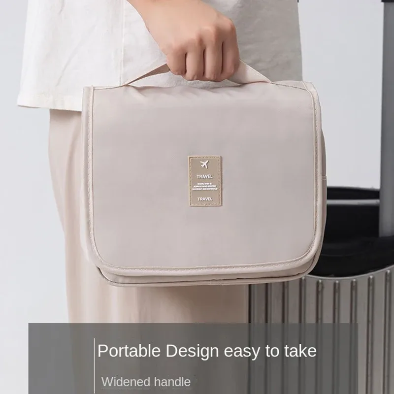 maquillage pour les femmes pliable voyage cosmétique organisateur sacs oxford étanche grande capacité salle de bain sac à main coréen sac fourre-tout nouveau