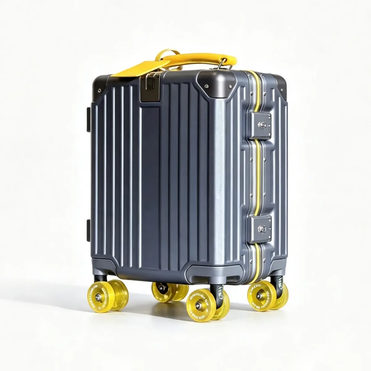 Valise de voyage miniature à roulettes de 14 pouces, bagage cabine avec serrure TSA, cadre en aluminium, roues pivotantes, sac pour enfant