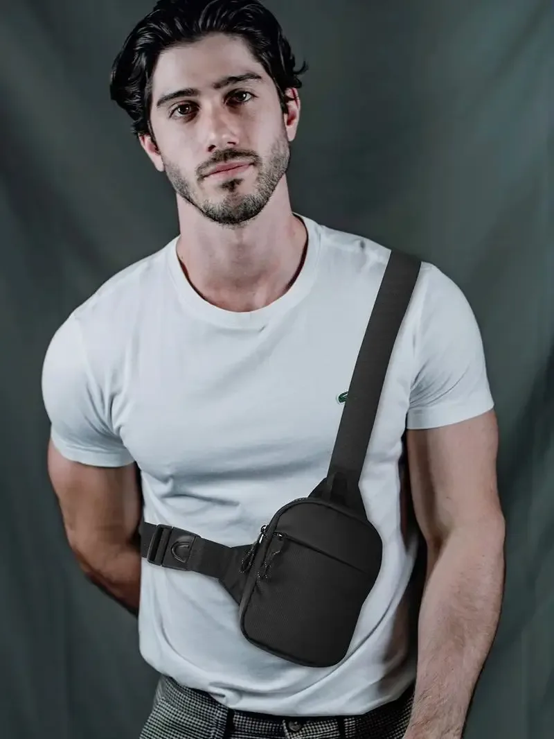 sac à bandoulière décontracté en nylon pour hommes, imperméable, pour sport de plein air, course à pied, cyclisme, ceinture, grande capacité, pochette de voyage pour téléphone