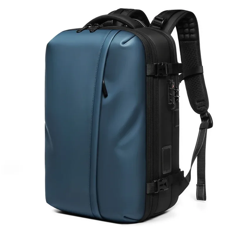 sac à dos de voyage pour homme avec pompe de compression à un clic, sac à dos de compression sous vide 60l pour alpinisme, randonnée, extérieur, avec compartiment pour ordinateur portable