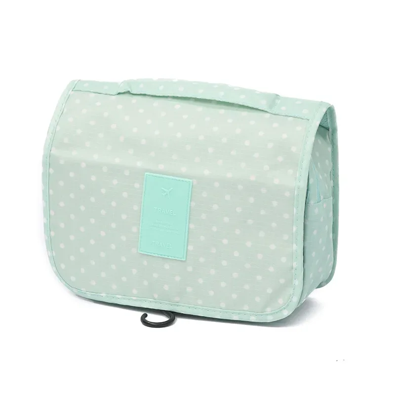 sac de maquillage de haute qualité pour femmes, sac à cosmétiques de voyage, crochet, organisateur de produits de toilette, rangement étanche, sac de lavage suspendu pour salle de bain