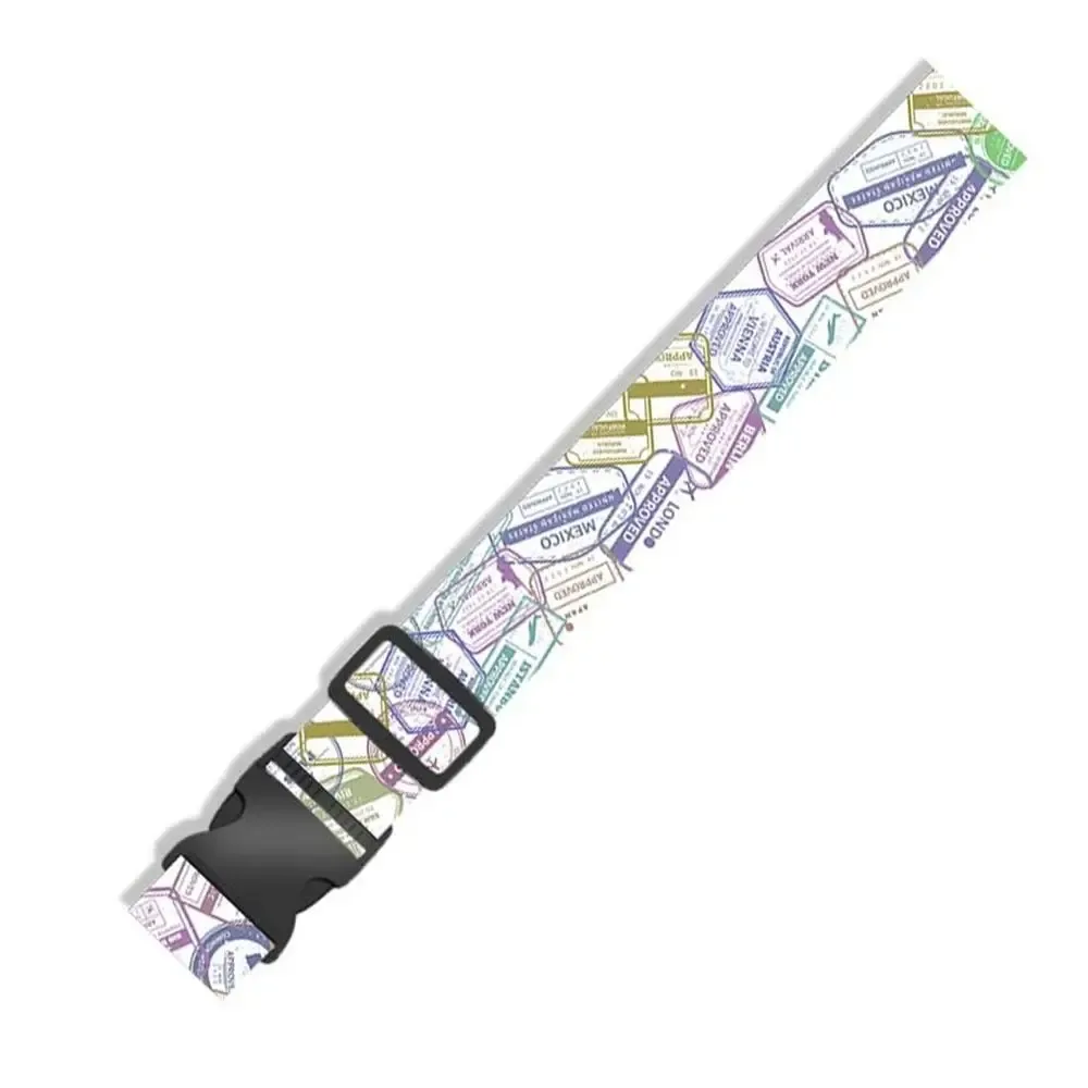 sangle de bagage en fibre de polyester, élastique et réglable, ceinture de fixation pour bagages, anti-perte, anti-vol, ceintures de valise, voyage