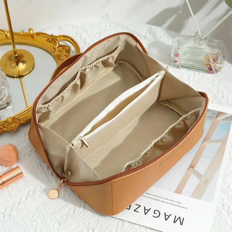 homefish organizer – trousse de toilette pour femme, trousse de maquillage, pochette de rangement, boîte de luxe pour femme, trousse à cosmétiques, sac organisateur de voyage avec fermeture éclair