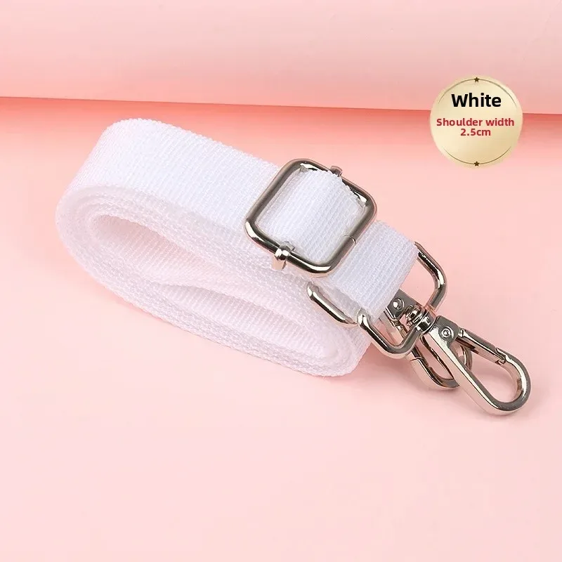 sac à bandoulière large de couleur pure, sac d'ordinateur, haut-parleur, appareil photo, sangle de tasse d'eau, accessoires polyvalents en fibre de polyester
