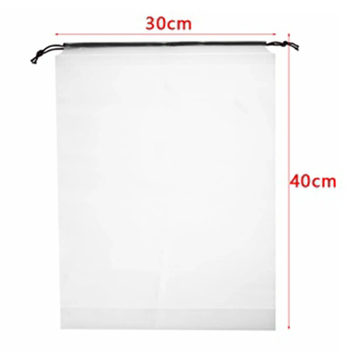 sac de rangement transparent à cordon de serrage, 1 pièce, sac de rangement pour chaussures de voyage, serviettes, mat, anti-poussière, étanche, sac de rangement d'épicerie