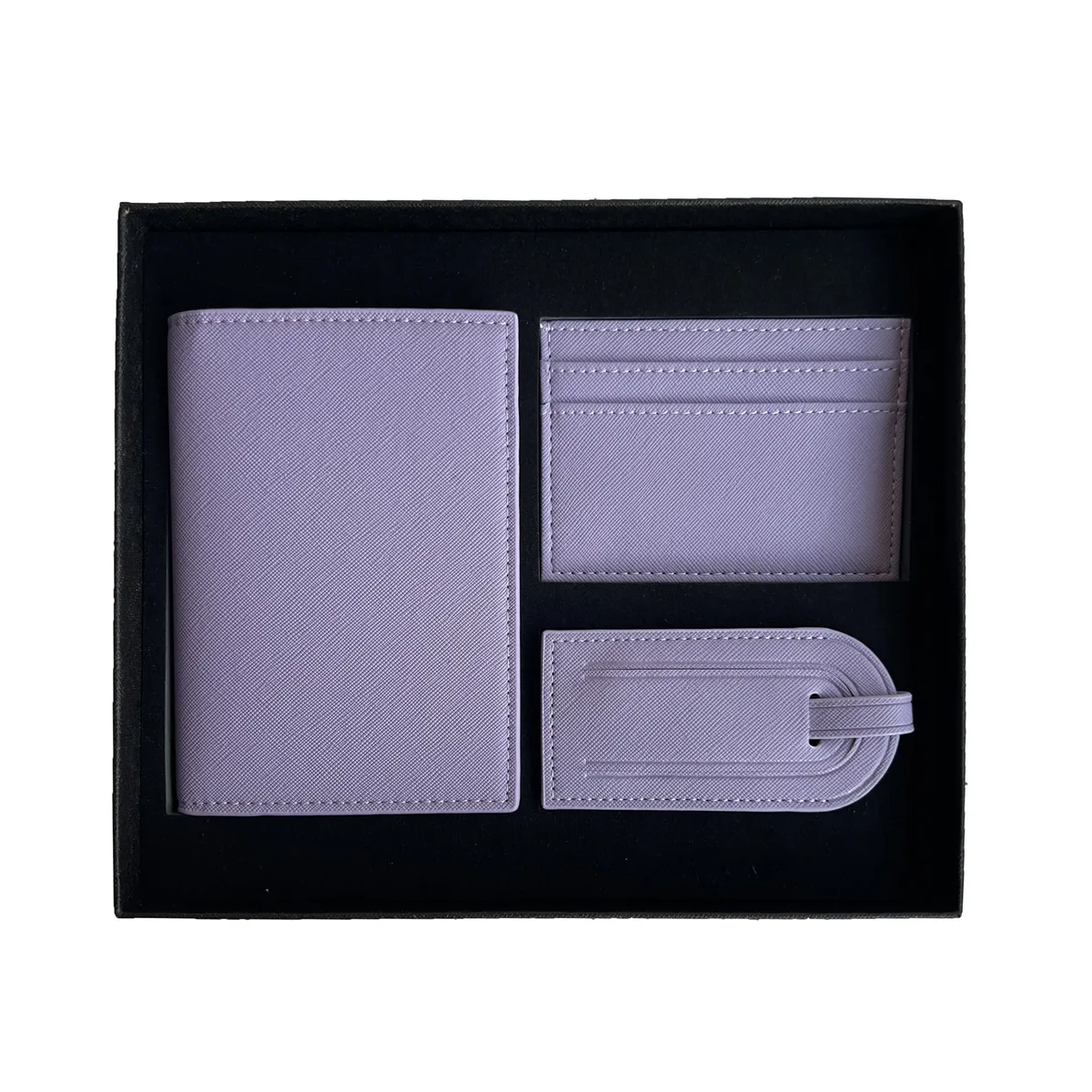 coffret cadeau personnalisé avec initiales gratuites, housse de passeport en cuir de crocodile, étiquette de bagage, porte-cartes, accessoires de voyage