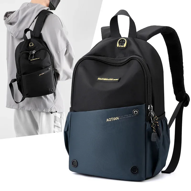 nouveau petit sac à dos oxford hommes sac à dos de voyage sac à bandoulière multifonctionnel pour homme sac à dos de voyage sacs d'école sac à dos femme
