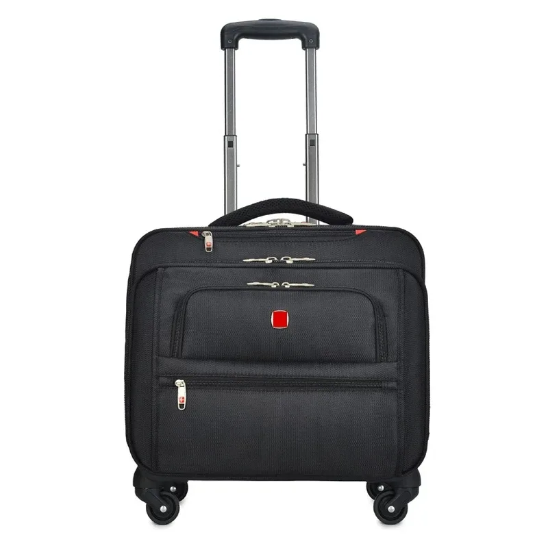 valise de voyage multifonction en tissu oxford, boîte d'embarquement pour ordinateur de 18 pouces, bagages roulants, boîtier de chariot à roues universelles