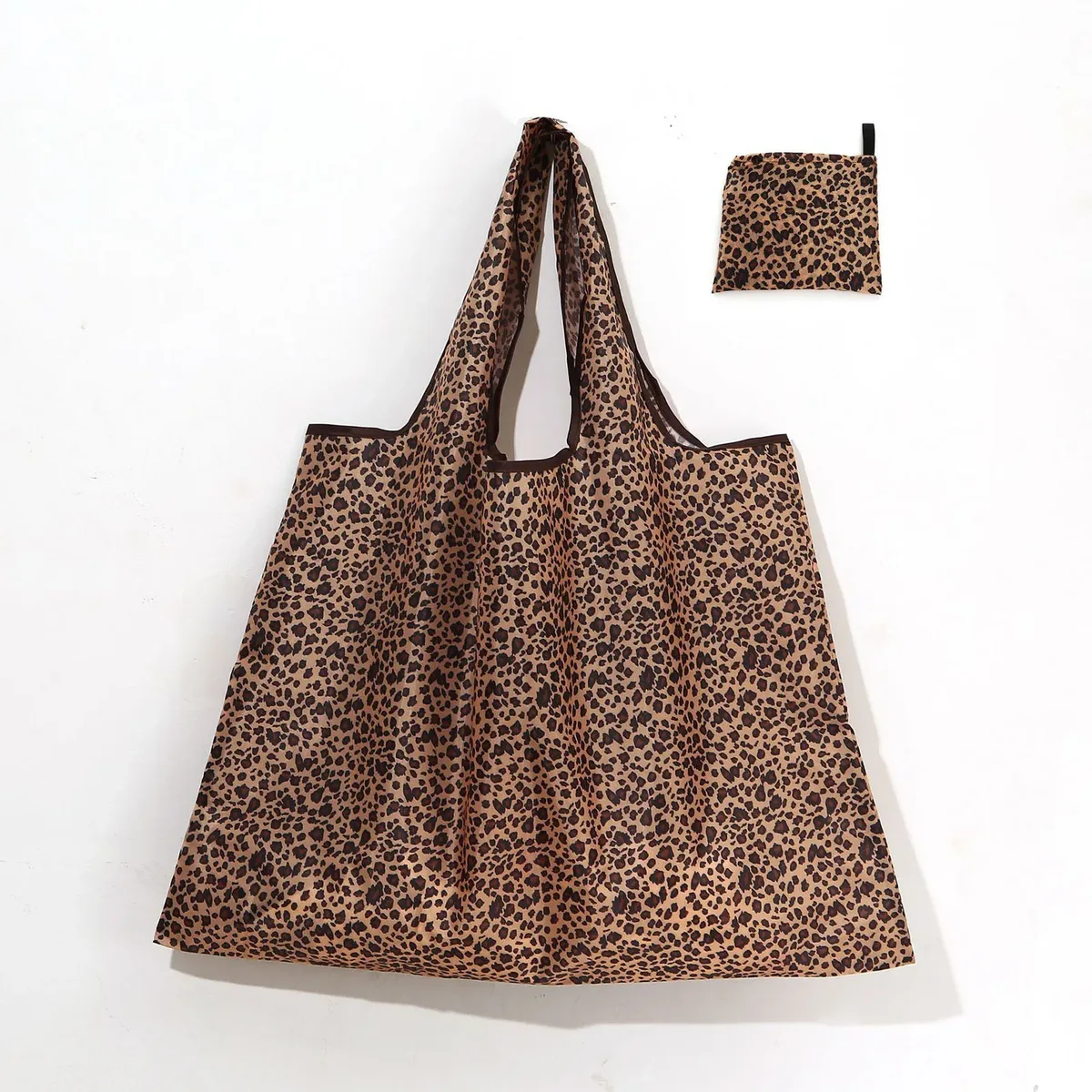 Sacs fourre-tout d'épicerie, sac pliable de grande capacité imprimé Floral léopard pour environnement de Shopping, sac de rangement d'épicerie, utilisation de recyclage