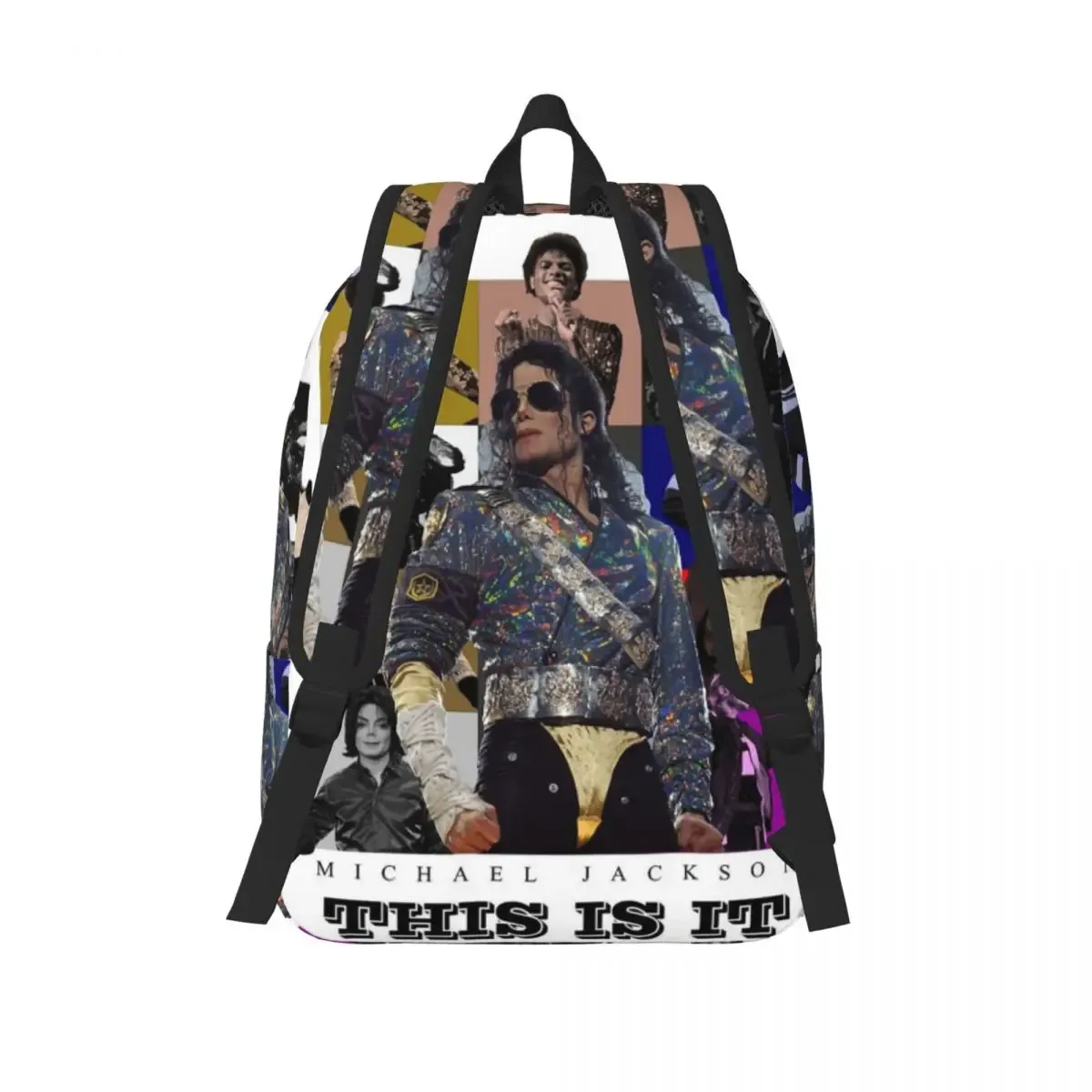 michael jackson dancing sac à dos pour étudiants, sac d'école, sac à dos de randonnée, sac de voyage pour hommes et femmes, sac à bandoulière