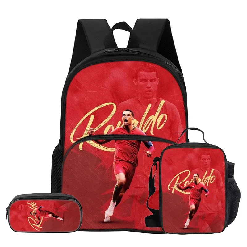 sac dos nylon noir motif football dynamique bandoulière arquée fermeture éclair integree informatique unisexe voyage