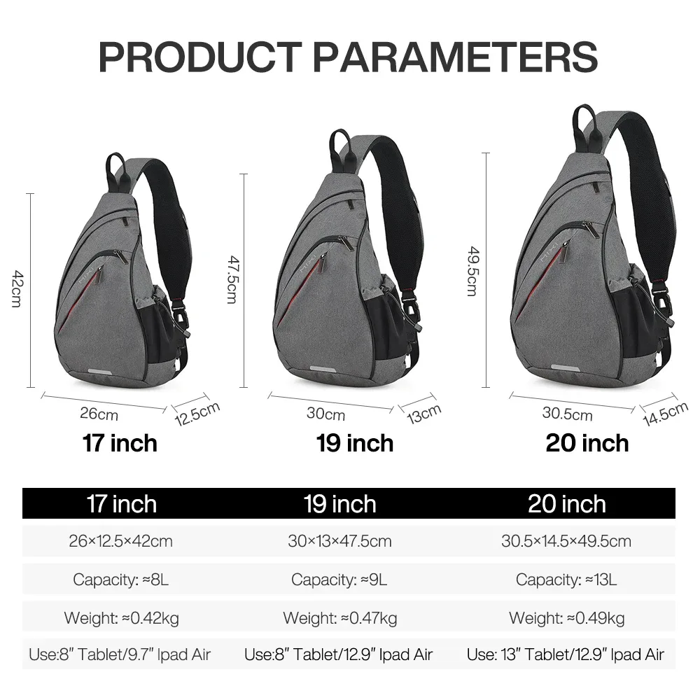 mixi hommes une épaule sac à dos femmes sac à bandoulière bandoulière usb garçons cyclisme sport voyage polyvalent mode étudiant école