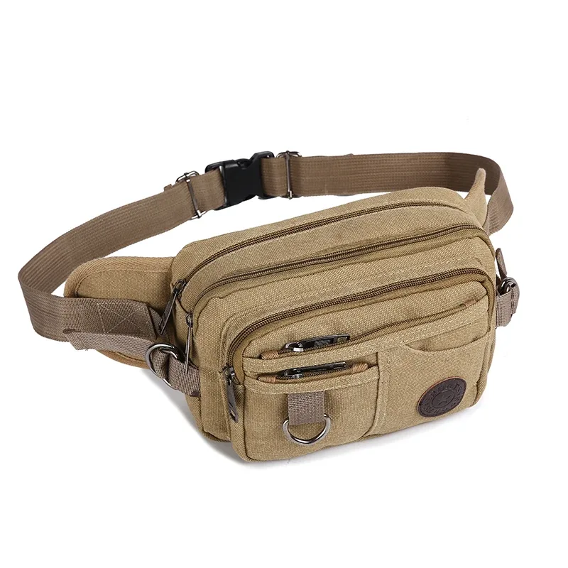 sac de taille pour homme, sac de voyage avec bretelles réglables, idéal pour la randonnée et le camping en plein air