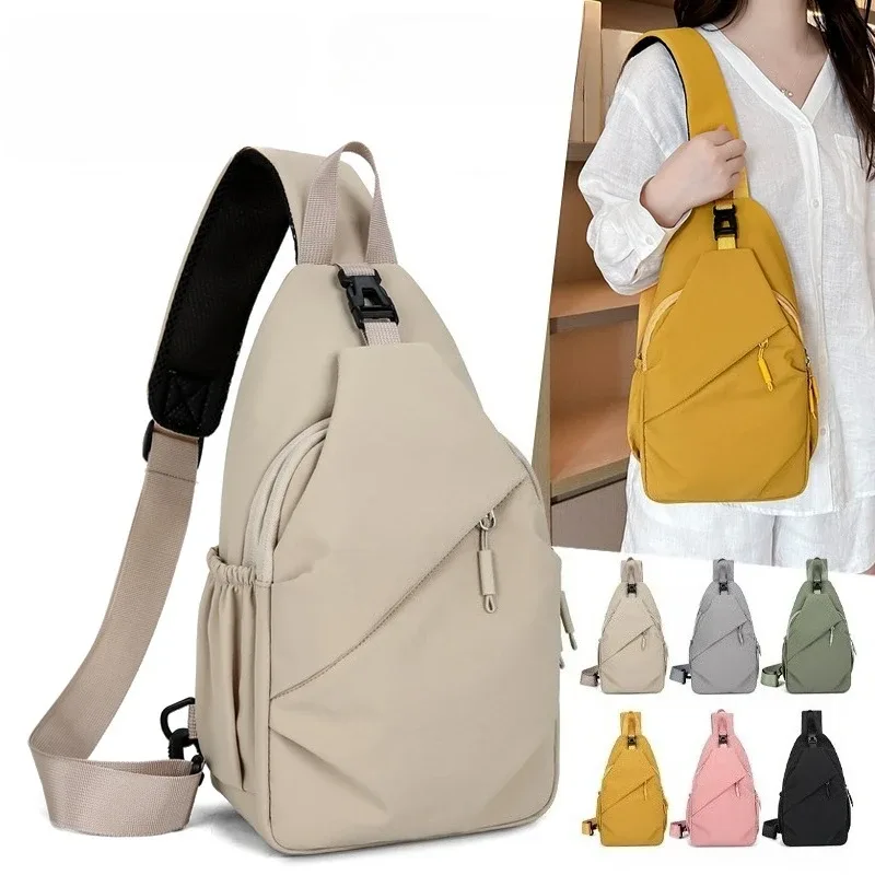 sac de poitrine unisexe grande capacité, sac de voyage décontracté imperméable, sac à bandoulière simple multifonctionnel