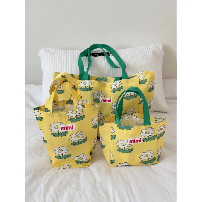 Sac à main imprimé tendance de style coréen, grande capacité, léger, pratique pour le voyage, sac de rangement unisexe décontracté pour les voyages