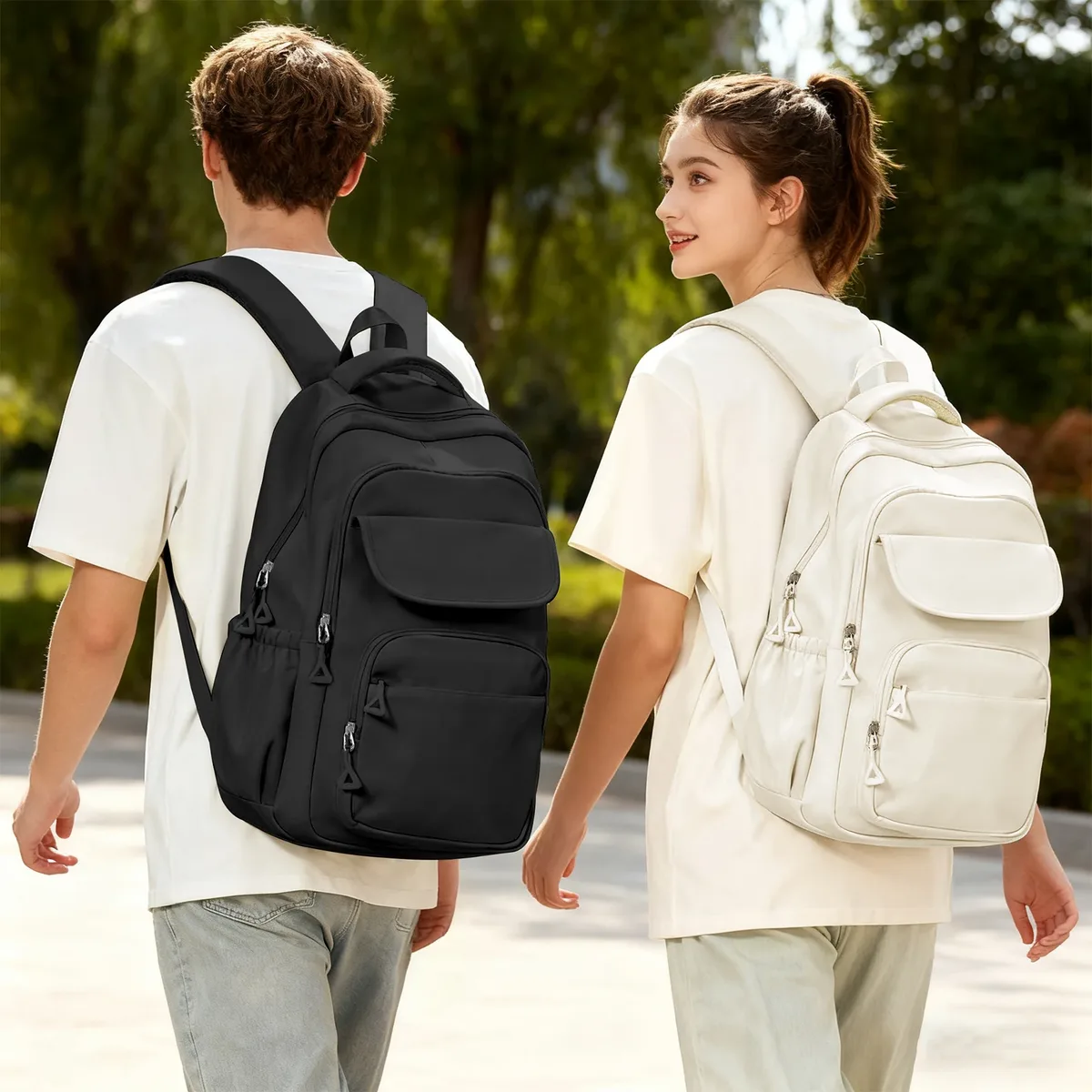 sac à dos scolaire pour filles et garçons, sac à dos décontracté pour l'université avec compartiment pour ordinateur portable, grande capacité, sac d'étudiant pour sorties, rentrée scolaire