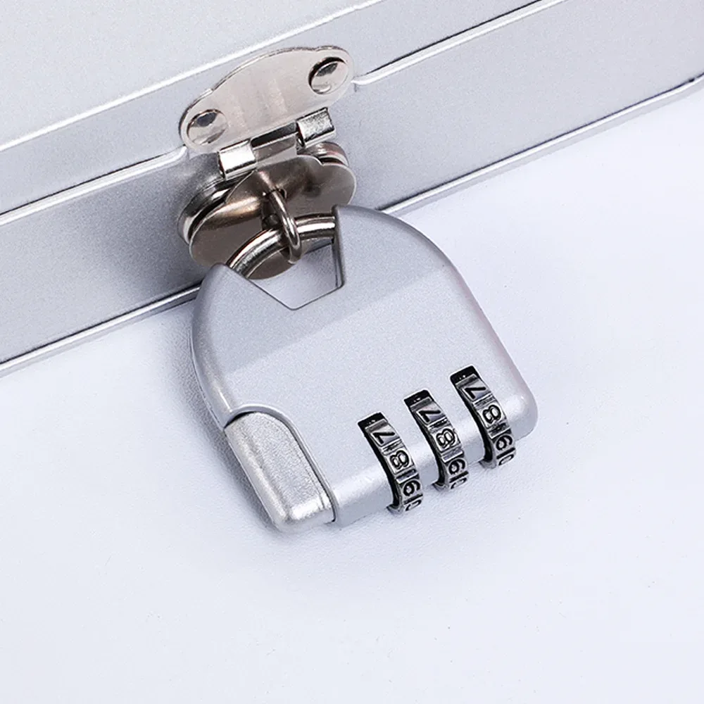 cadenas metallique verrouiller hautequalite poigneecrochet antidrapant guardthieft noire argentée voyage usage sac dos valise tiroir armoire