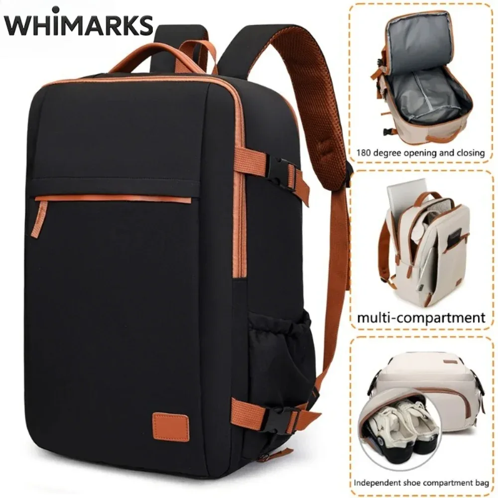 sac à dos whimarks de grande capacité, élégant et simple, idéal pour les trajets quotidiens, le bureau, les voyages, les ordinateurs portables, les étudiants et l'école.