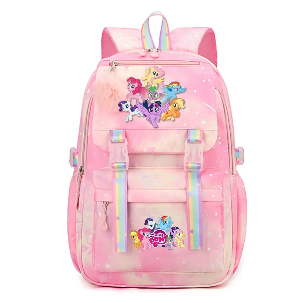 my little pony sac à dos imperméable de grande capacité pour femmes et filles, sac à dos léger pour l'école, sac à dos de voyage décontracté