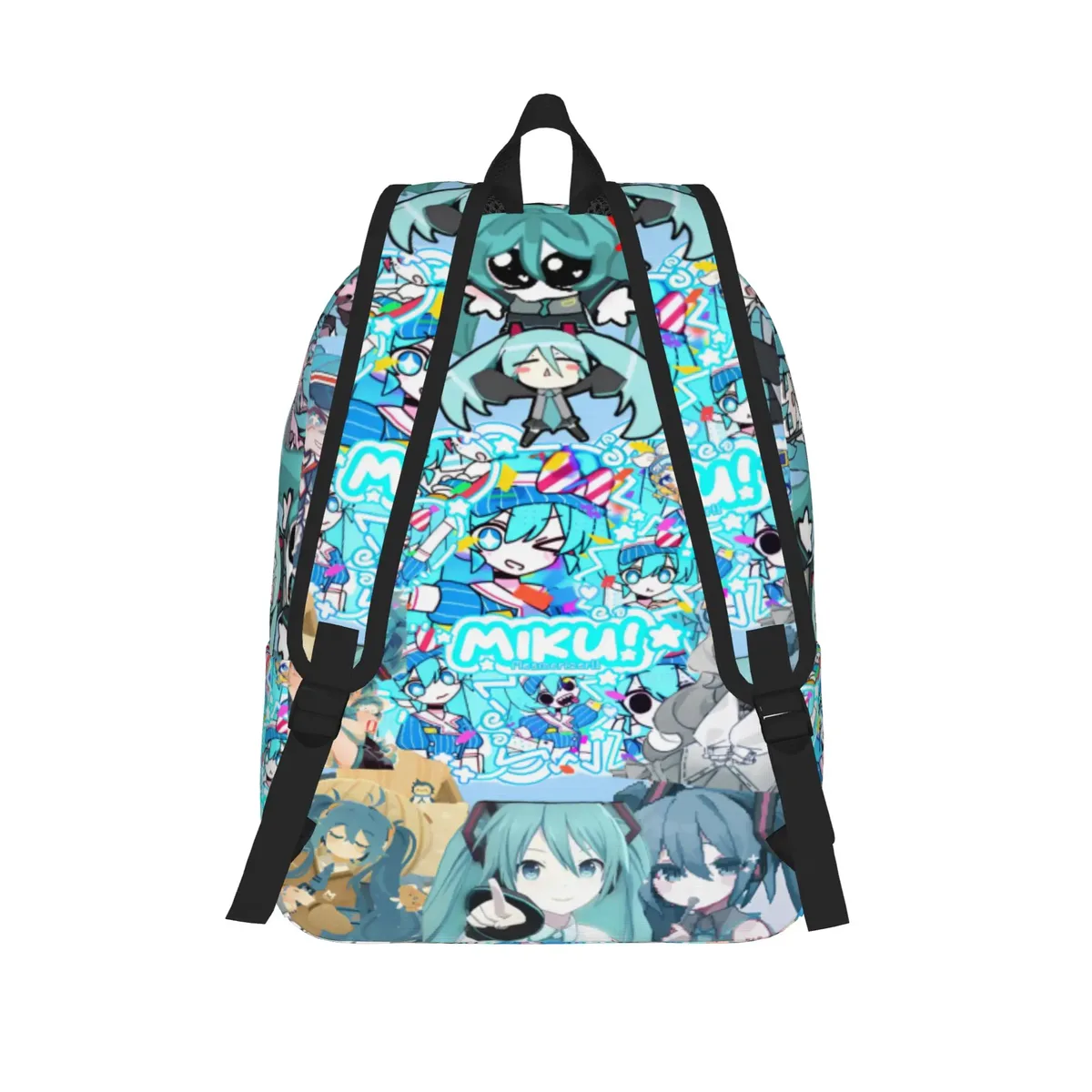 sac à dos hatsune miku pour hommes et femmes, sac à dos décontracté pour étudiants, randonnée, voyage, sac à bandoulière pour l'université, en plein air