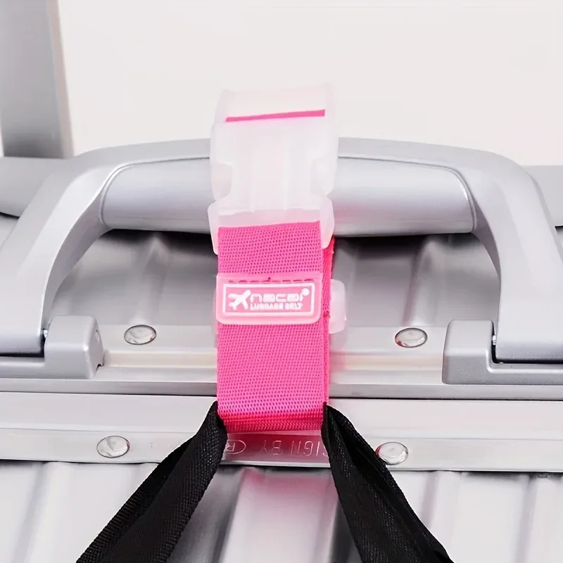 sangle de bagage multifonctionnelle de couleurs aléatoires, 5 pièces, avec système anti-chute pour bagages de voyage en plein air et corde d'attache étendue