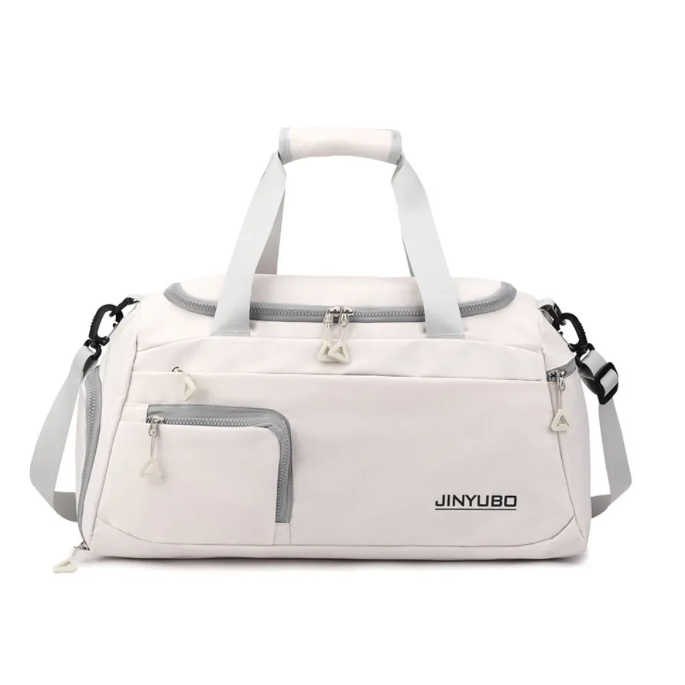 sac de voyage oxford robuste en nylon pour courtes distances, sac de sport multi-couches de couleur unie, grande capacité, sac à main de fitness